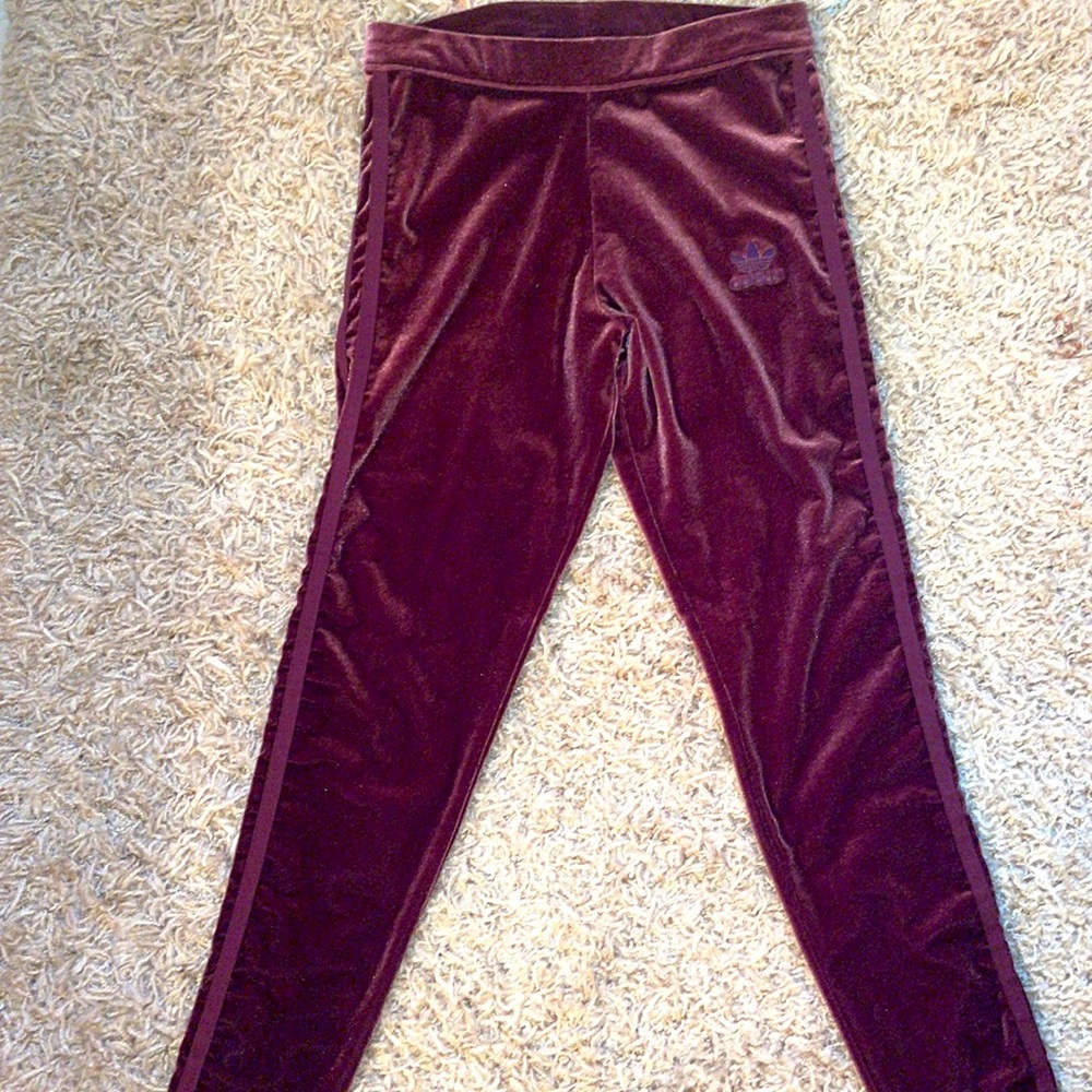 Adidas XS Maroon Leggings